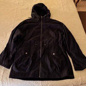 Women's Black Reverseable Hooded Jacket